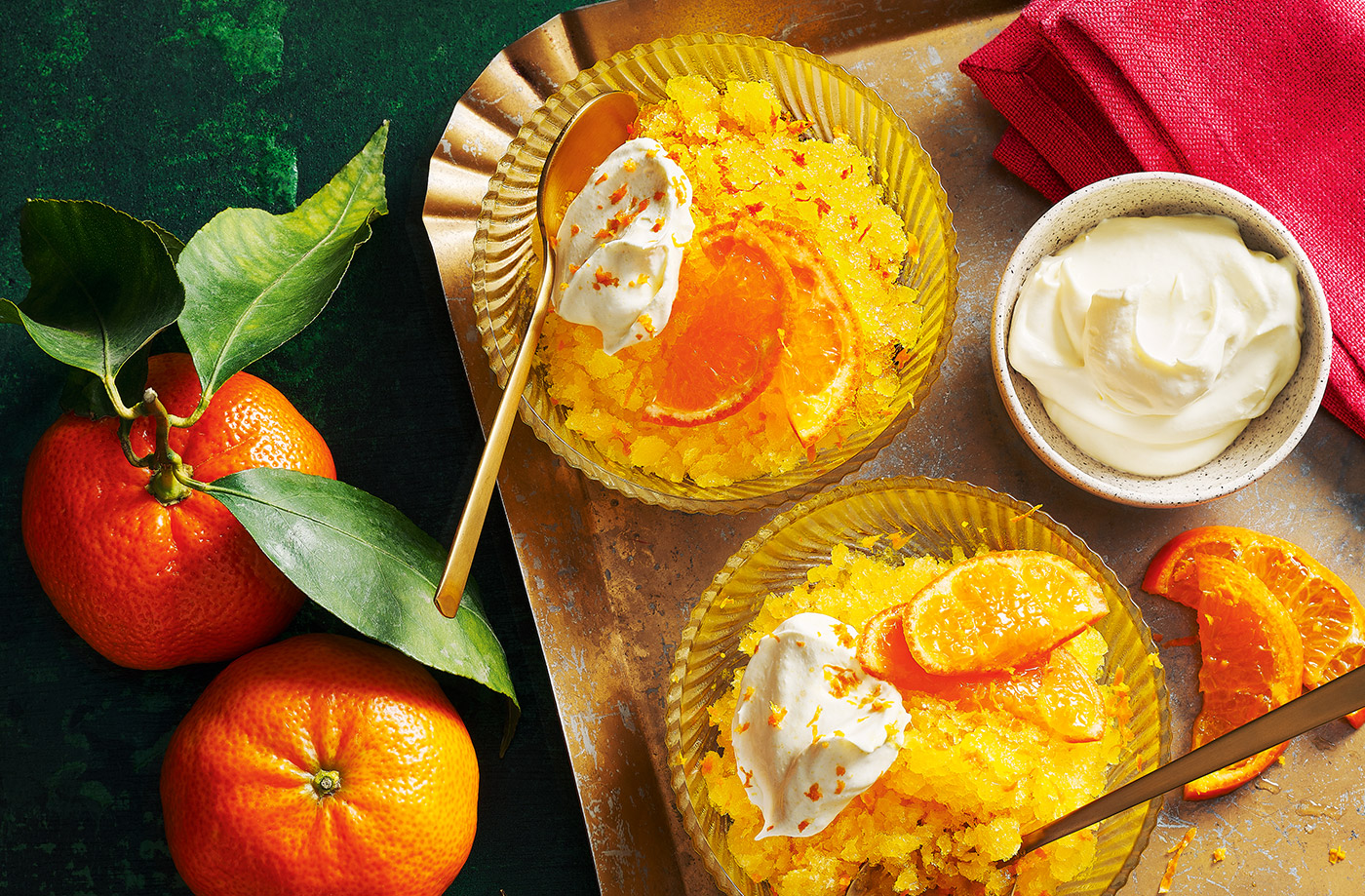 Clementine granita recipe