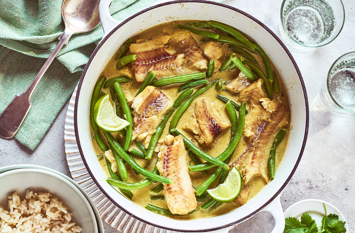 Coconut and green bean curry recipe