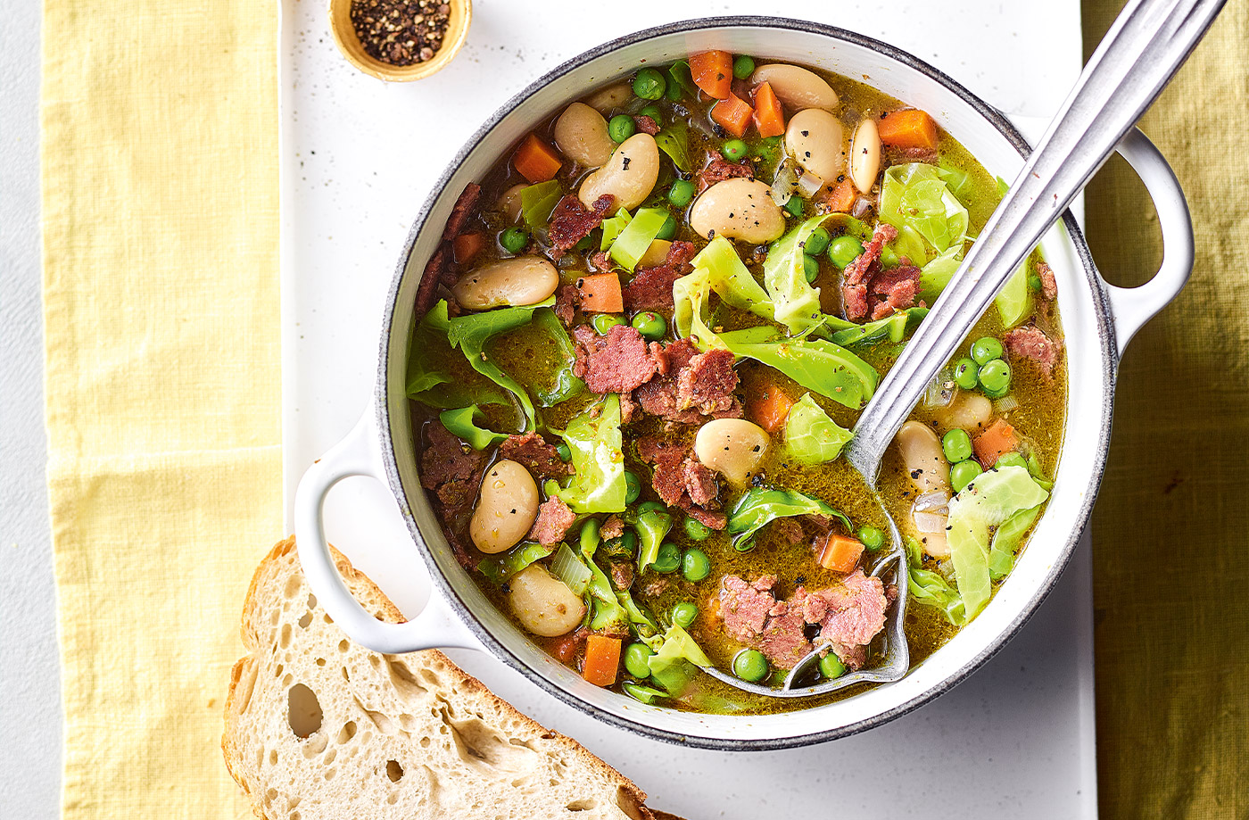 Corned beef and butter bean stew recipe