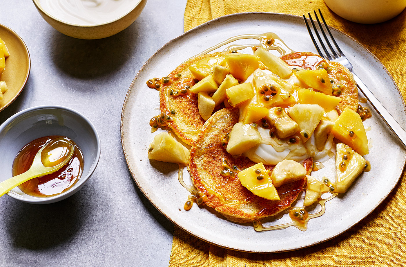 Cottage cheese and oat pancakes recipe