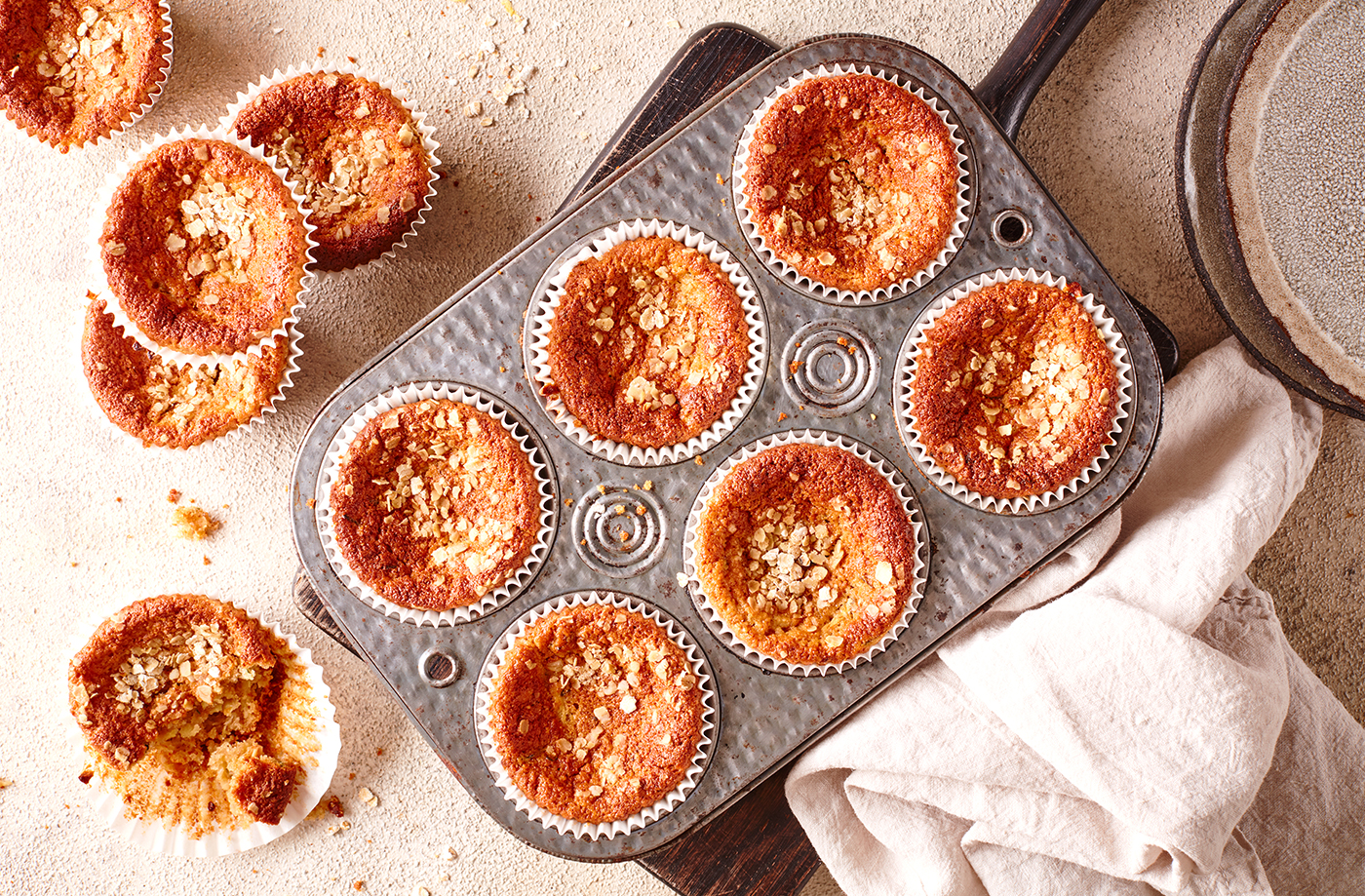 Wholemeal courgette and lemon muffins recipe