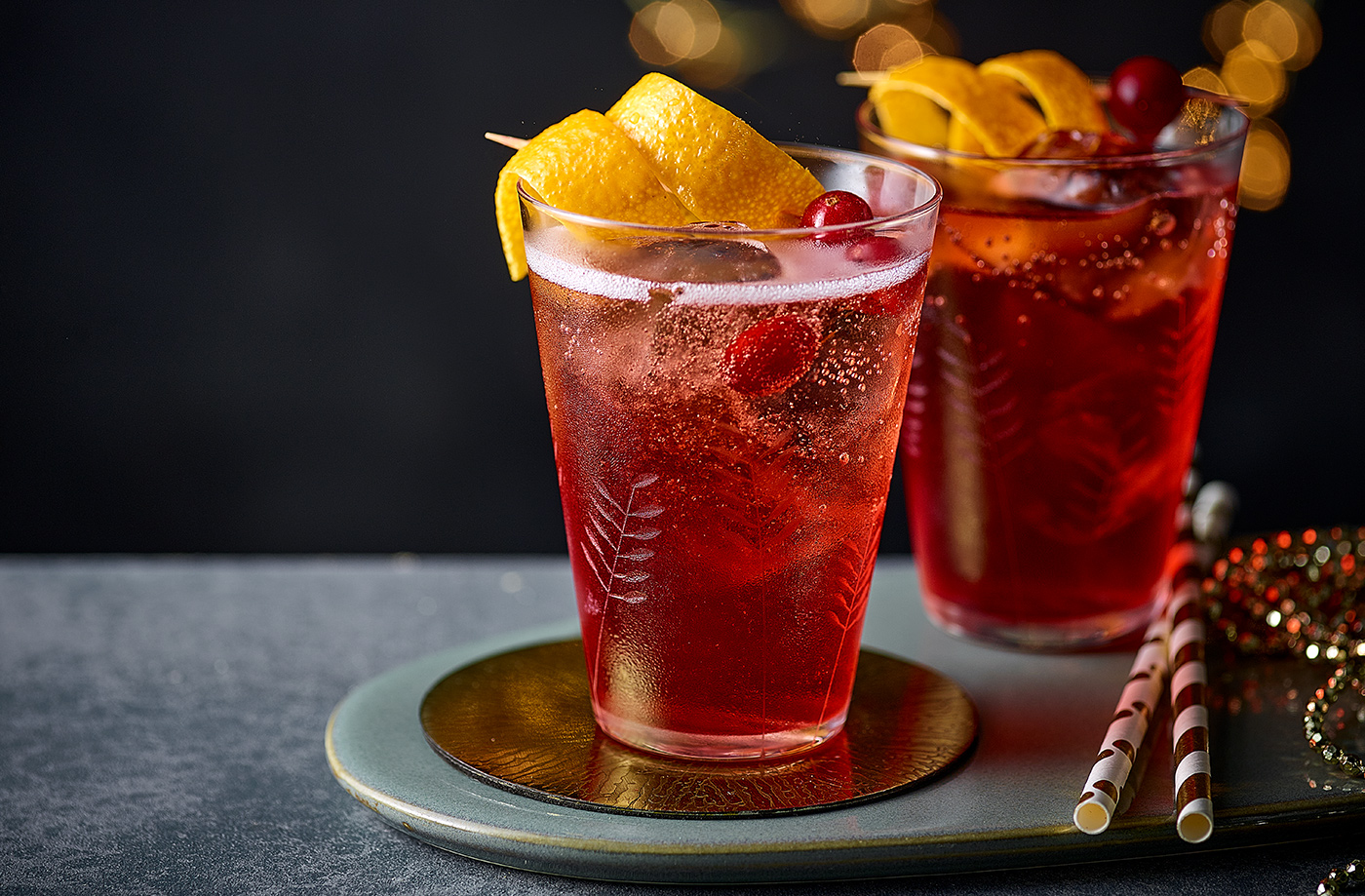 Cranberry Campari spritz recipe