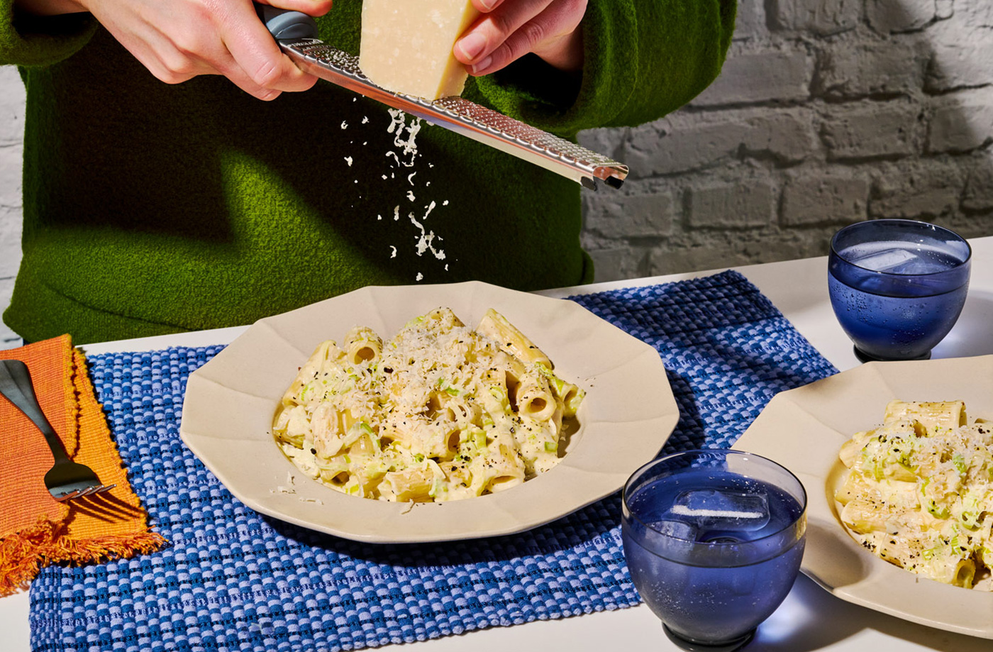 Creamy leek pasta recipe