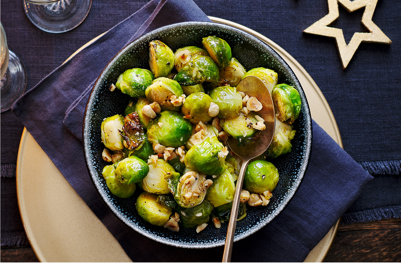 Crispy honey-roasted sprouts recipe