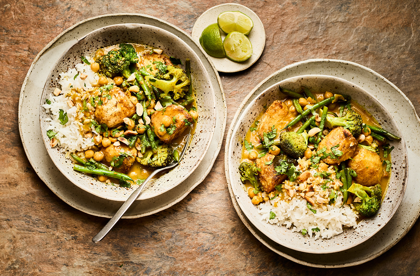 Crispy roast potato massaman curry recipe