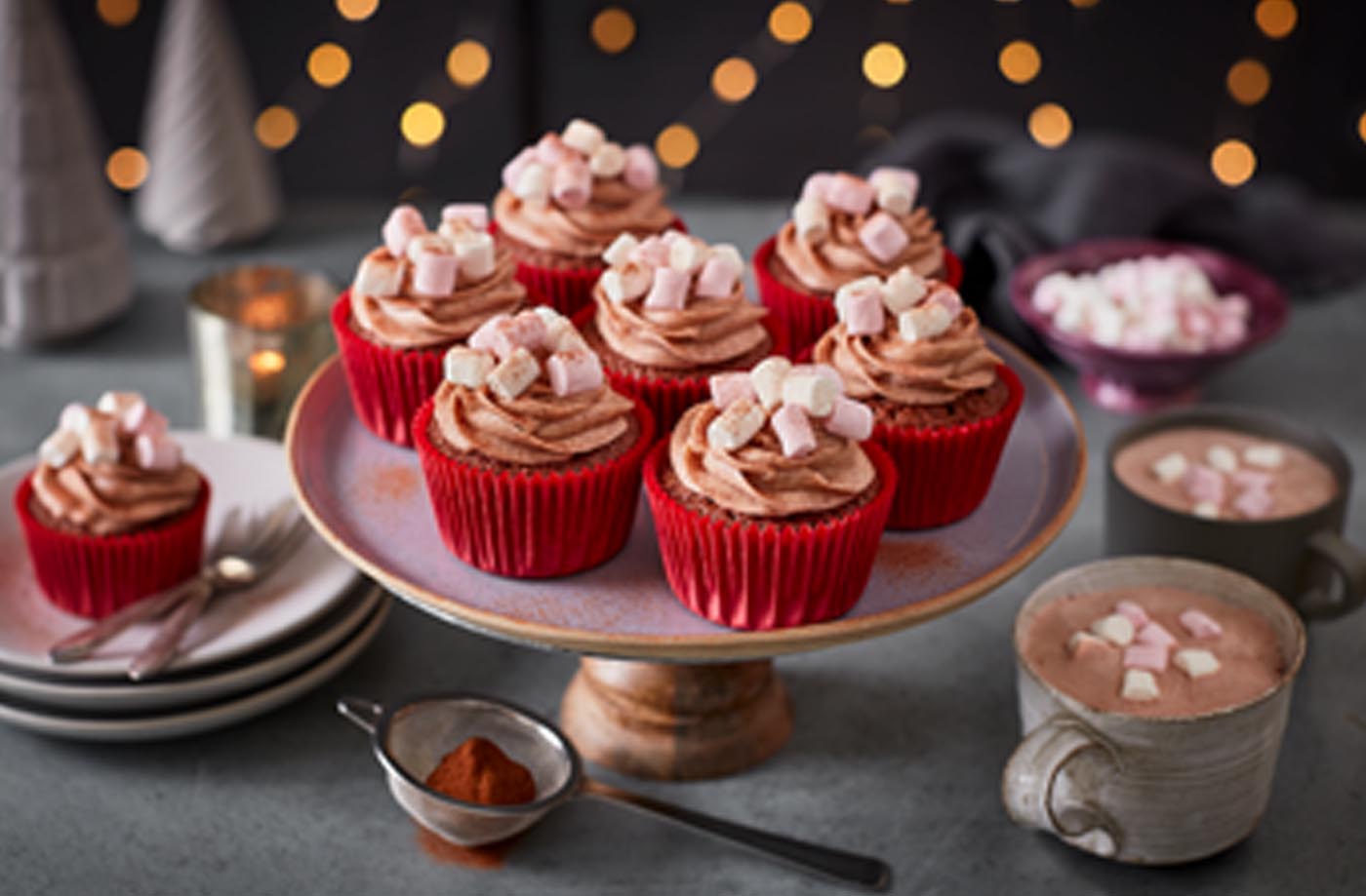 Spiced hot chocolate cupcakes with cinnamon buttercream recipe
