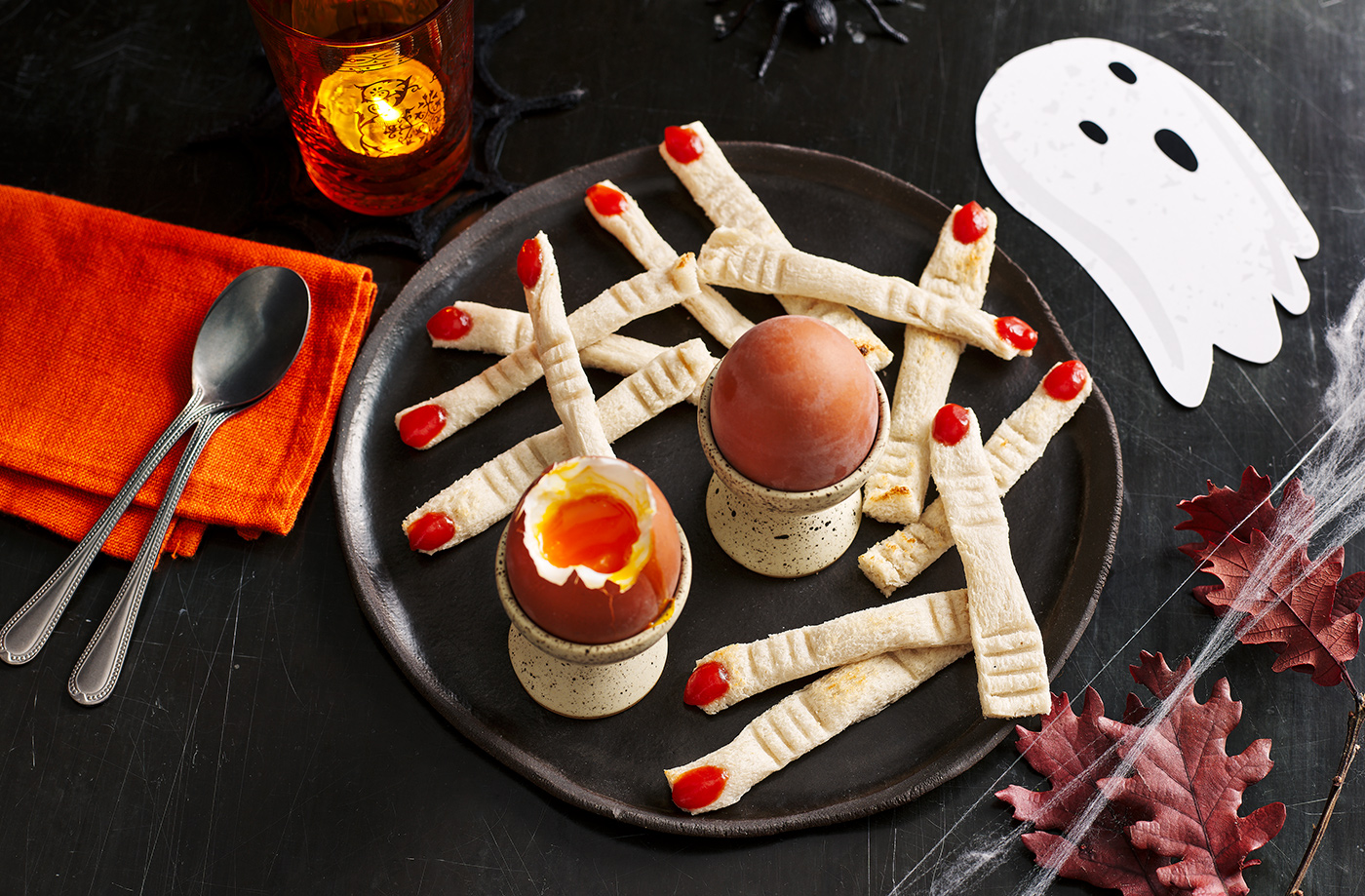 Halloween eggs and fingers recipe
