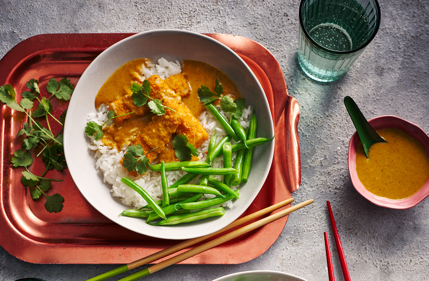 Japanese-style fish finger curry recipe