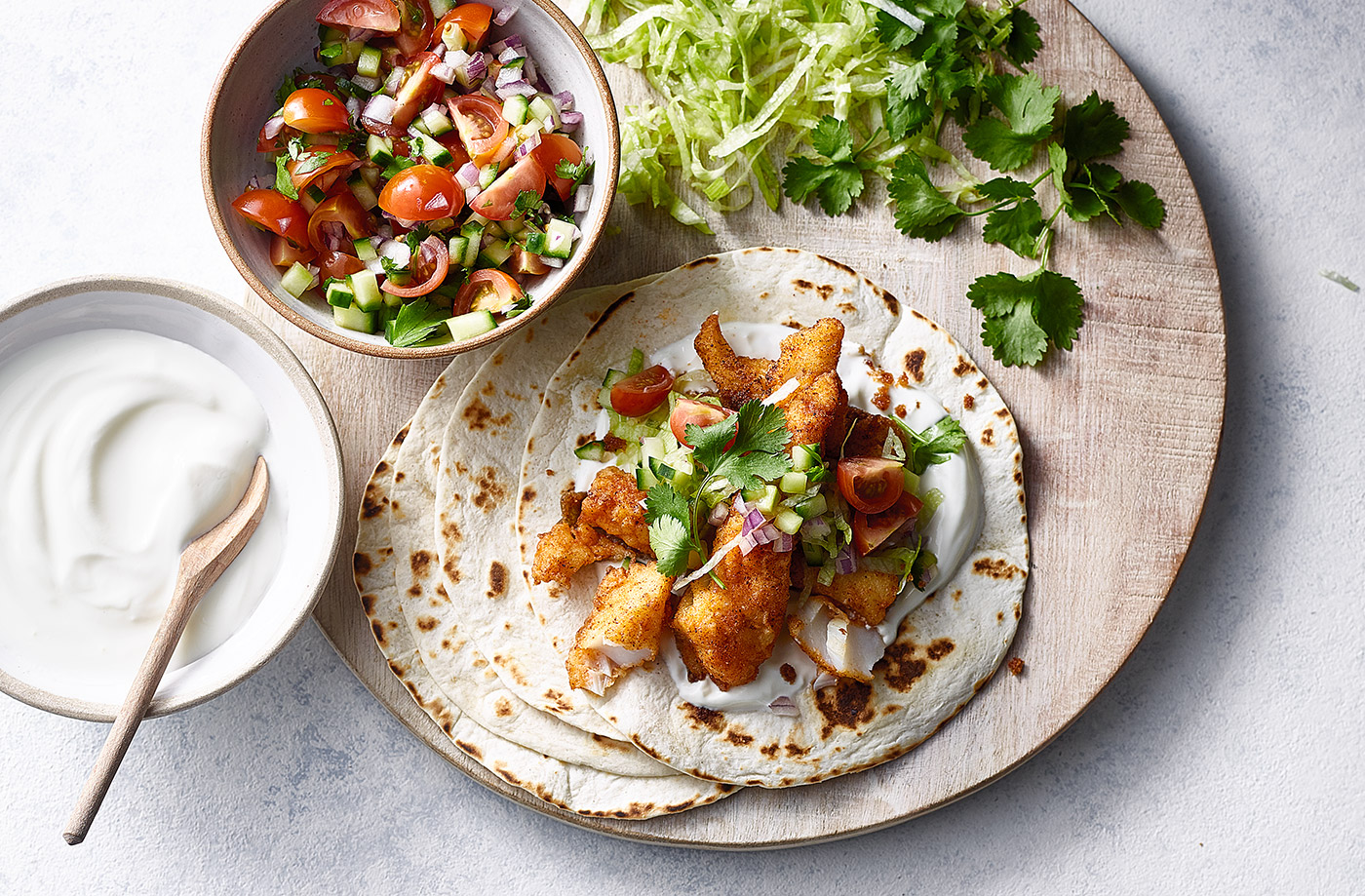 Harissa fish tacos recipe