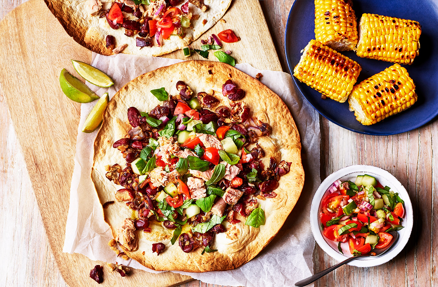 Giant tuna tostadas recipe