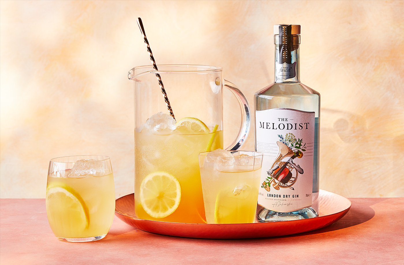 Gin and lemon iced green tea recipe