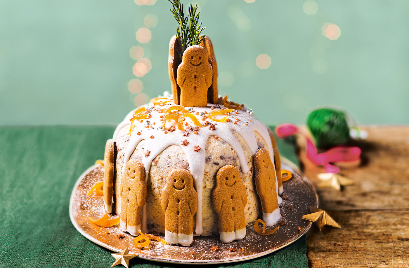Gingerbread and orange panettone recipe