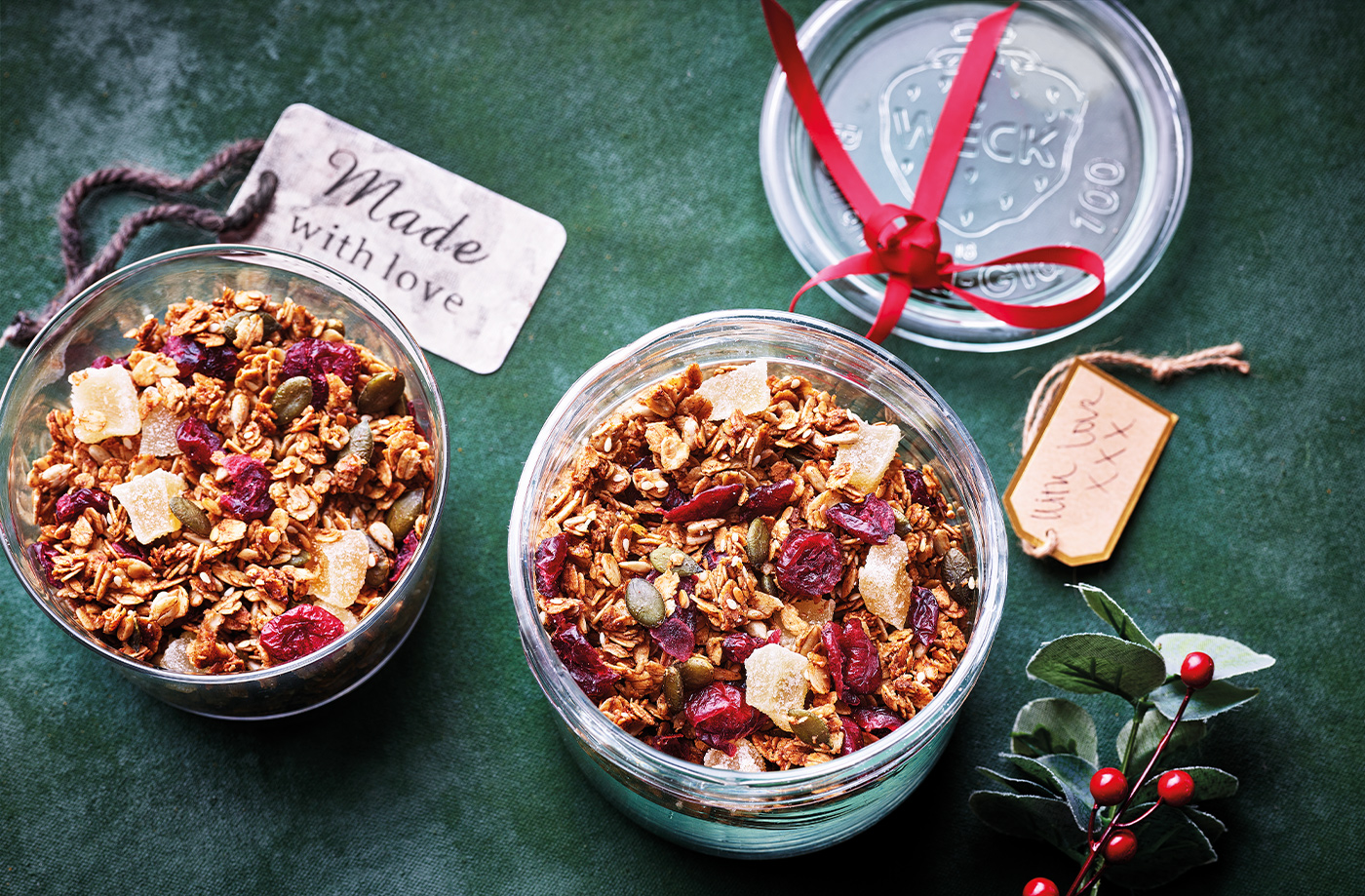 Gingerbread-spiced granola recipe