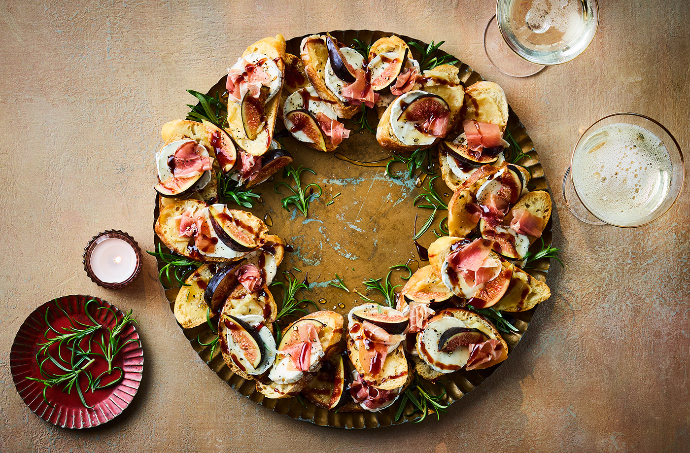 Goat's cheese sharing wreath recipe