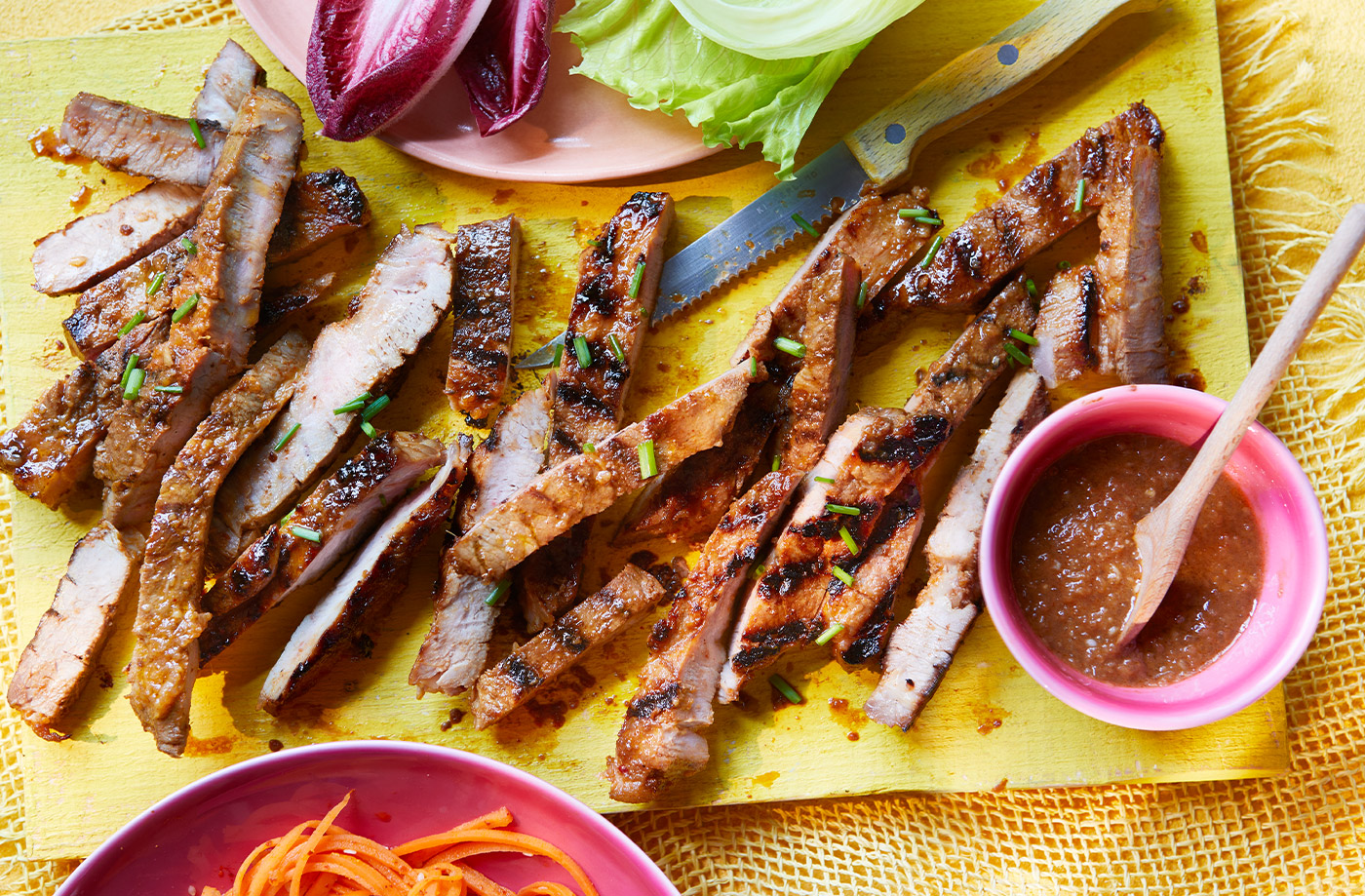 Gochujang pork shoulder steaks recipe