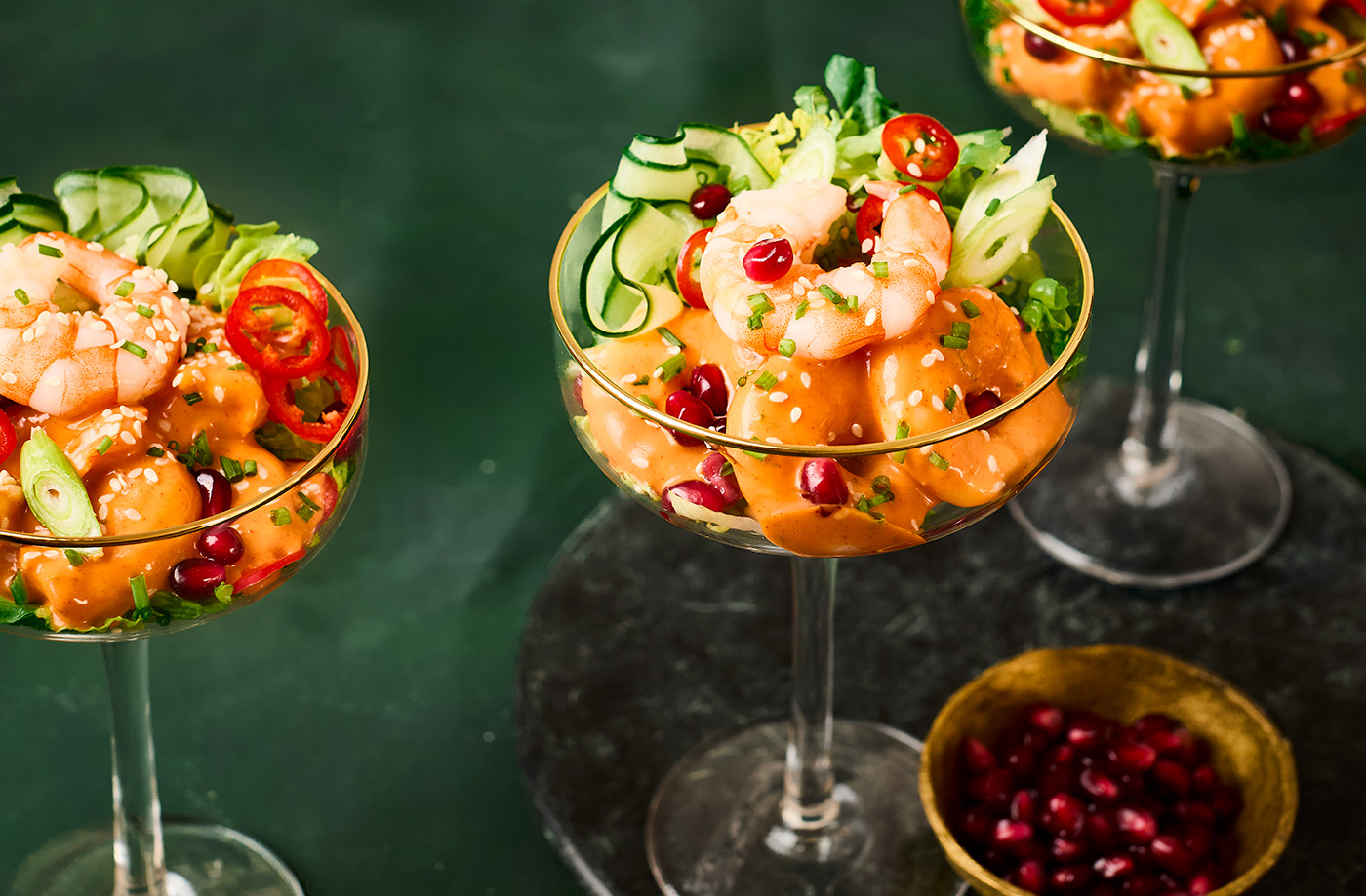 Gochujang prawn cocktails recipe