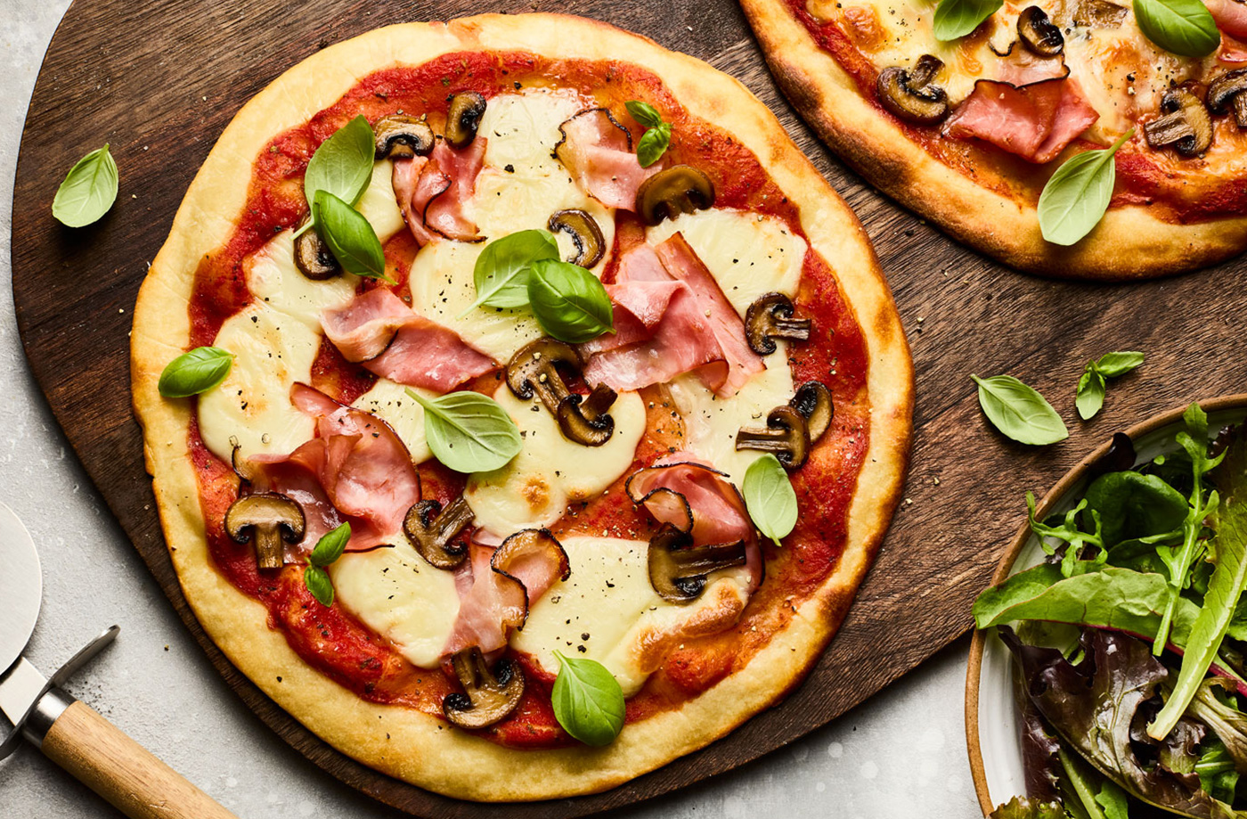 Greek yogurt-based pizza  recipe