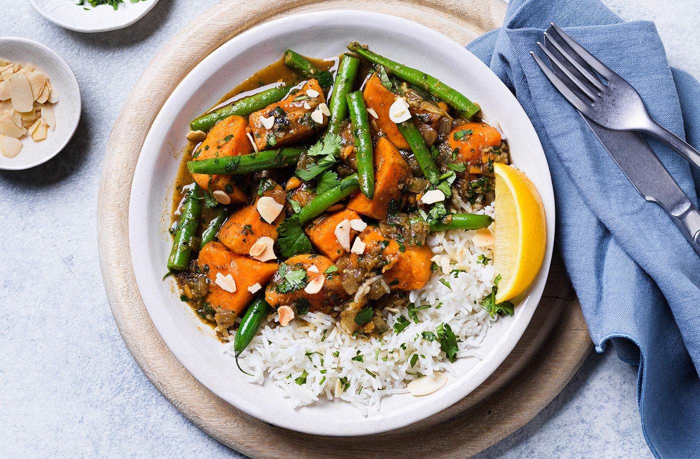 Green bean and sweet potato curry recipe