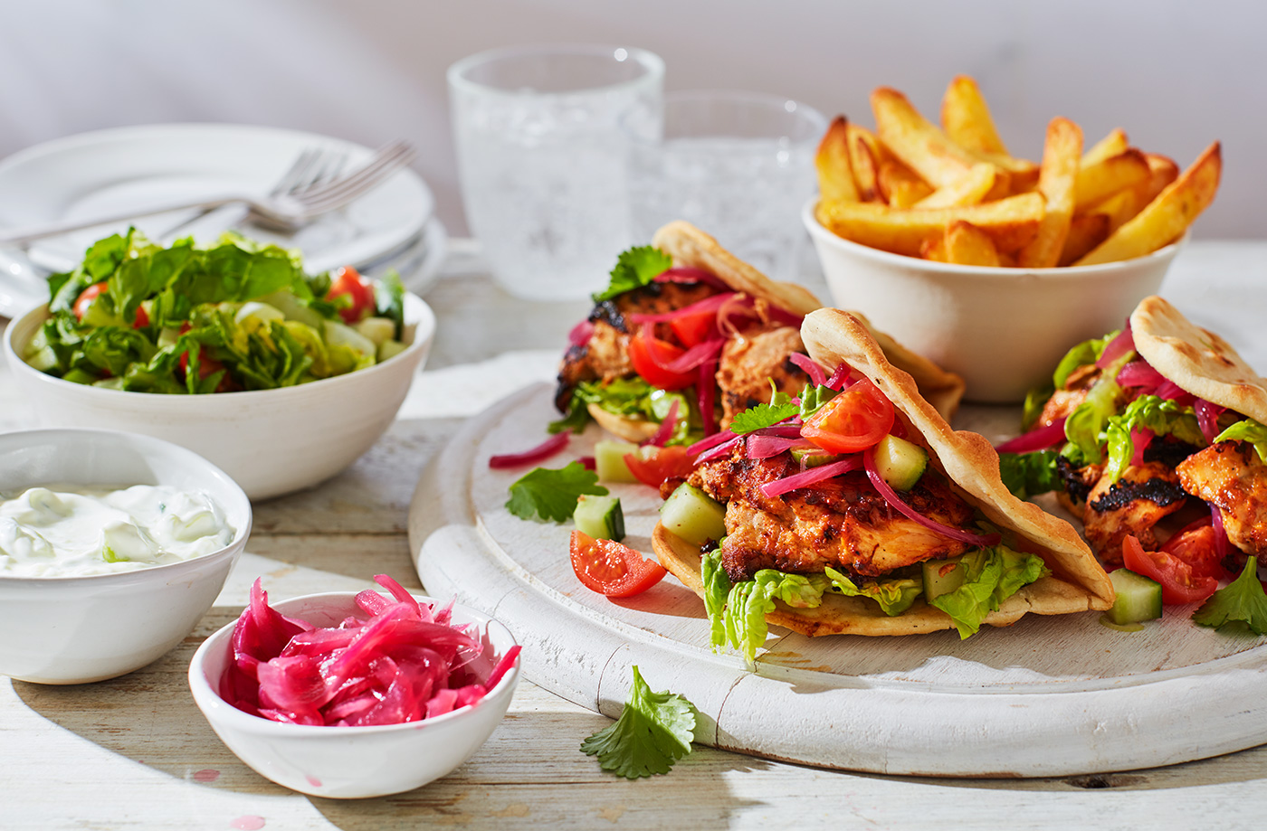 Chicken gyros wraps recipe