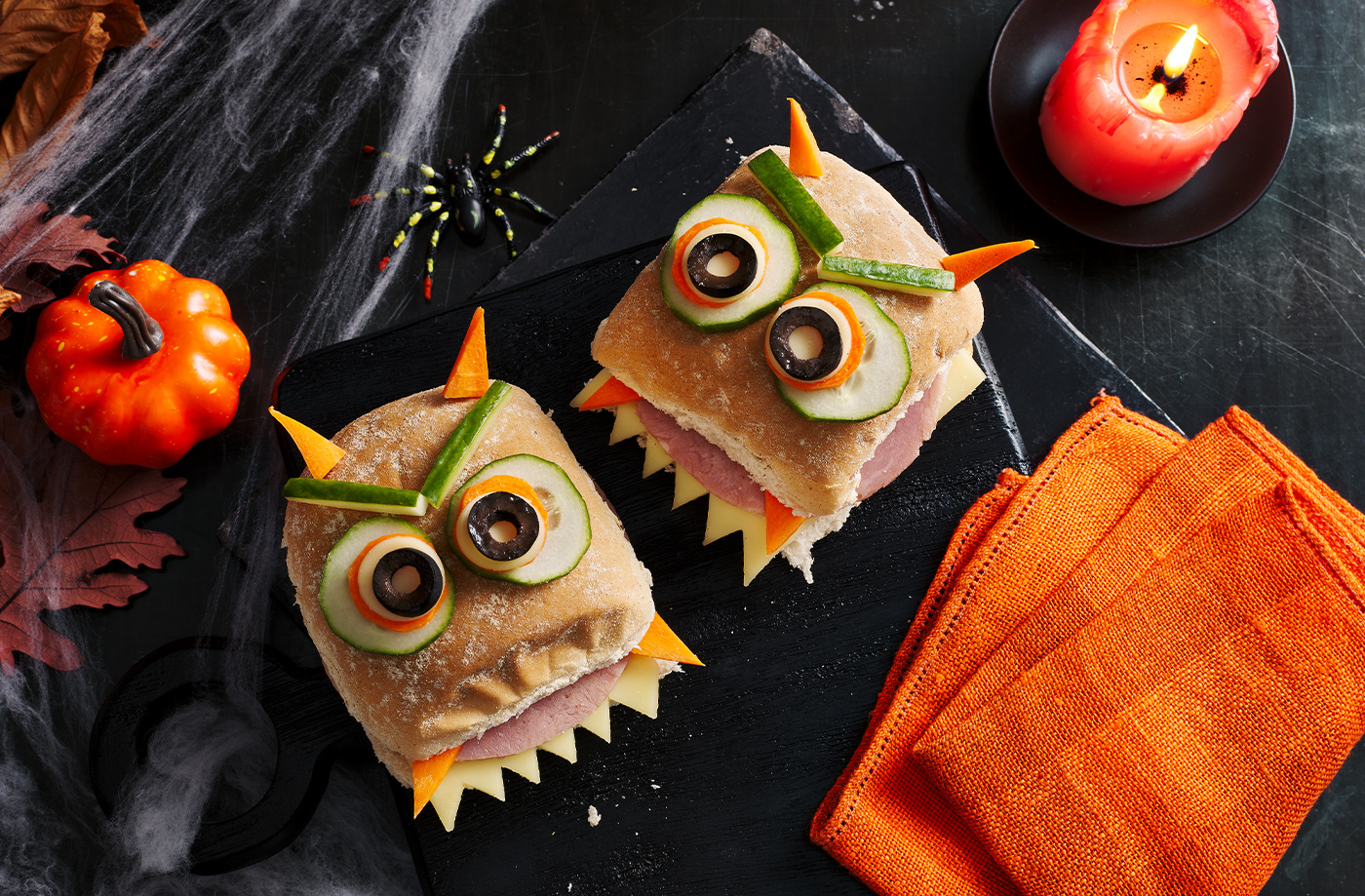Ham and cheese monster rolls recipe