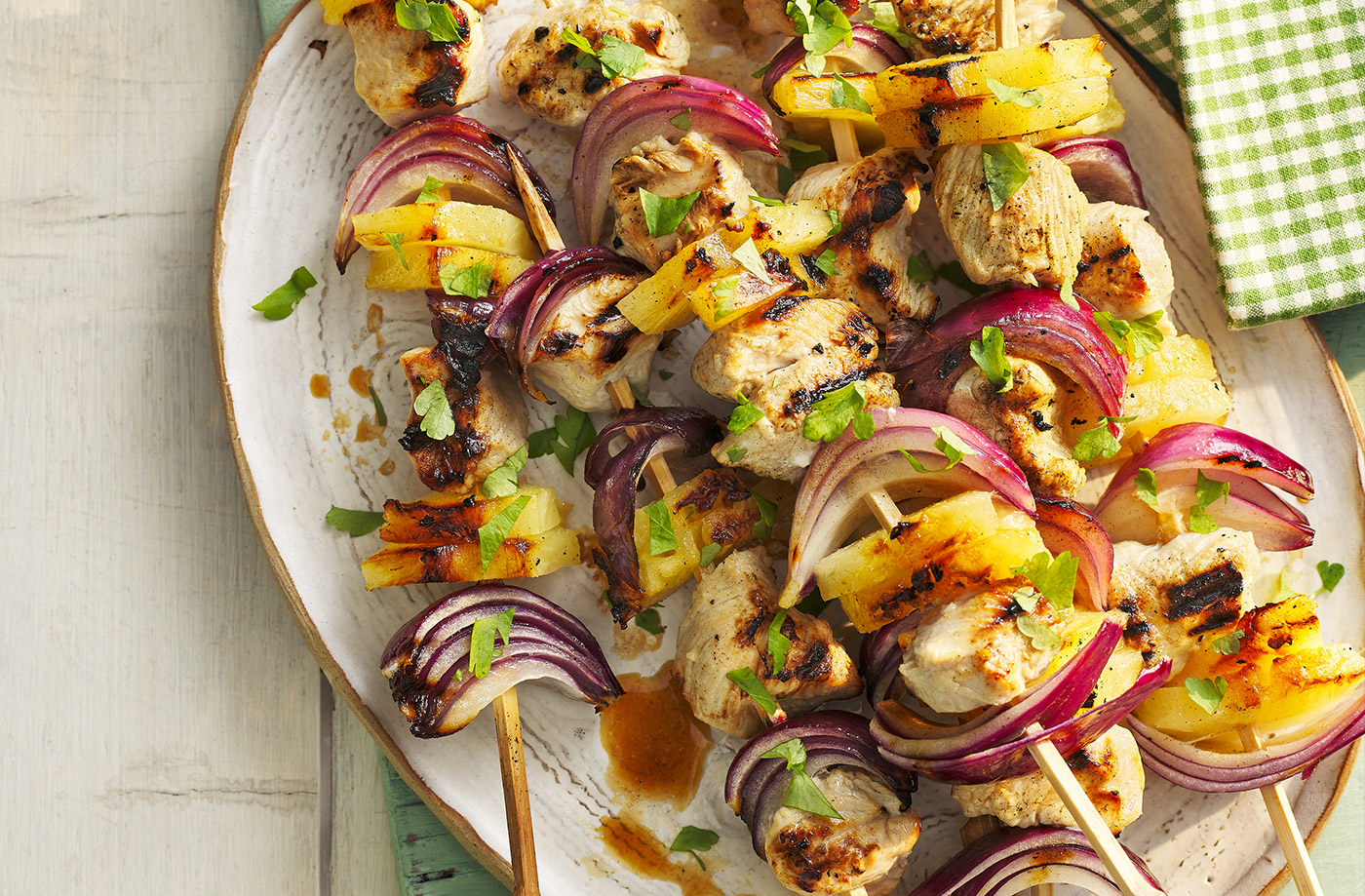 Hawaiian turkey kebabs recipe