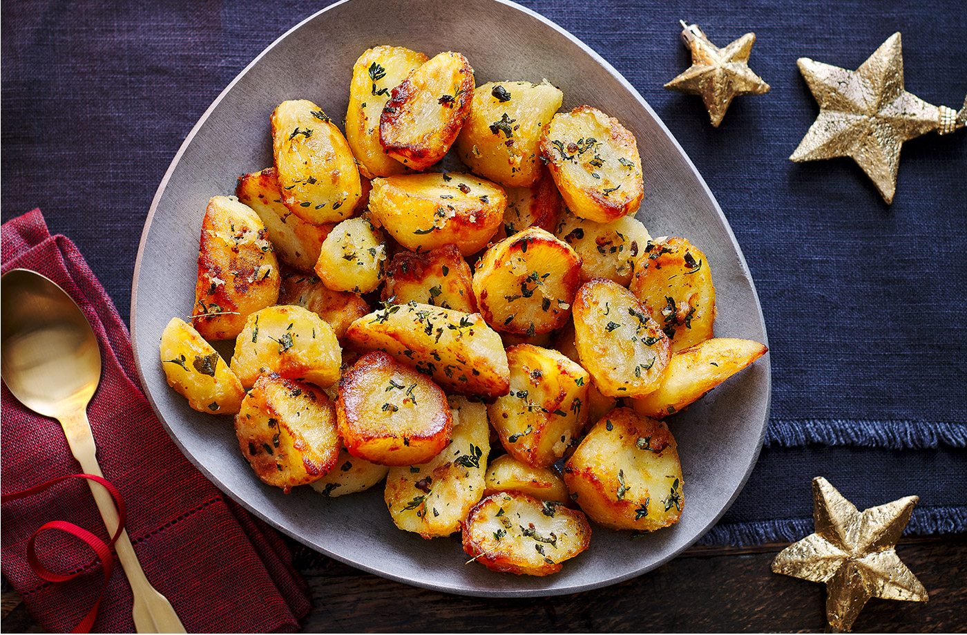 Herby roast potatoes recipe