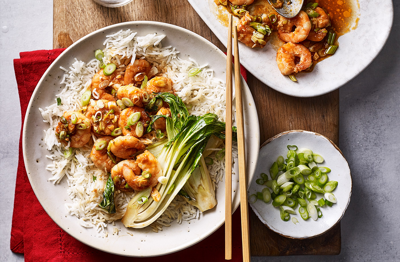 King prawns in ginger and garlic recipe