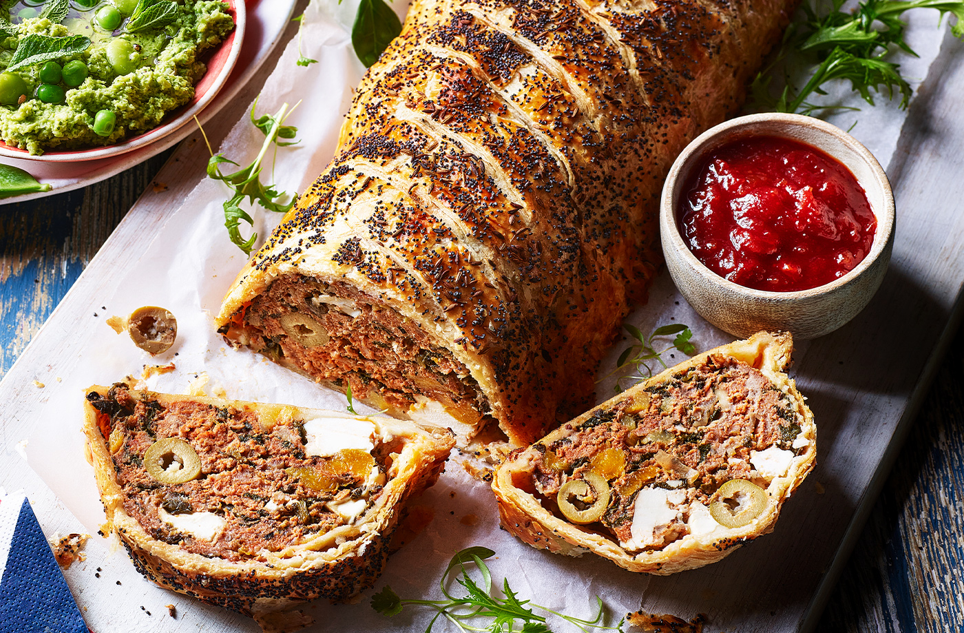 Lamb and spinach wellington recipe