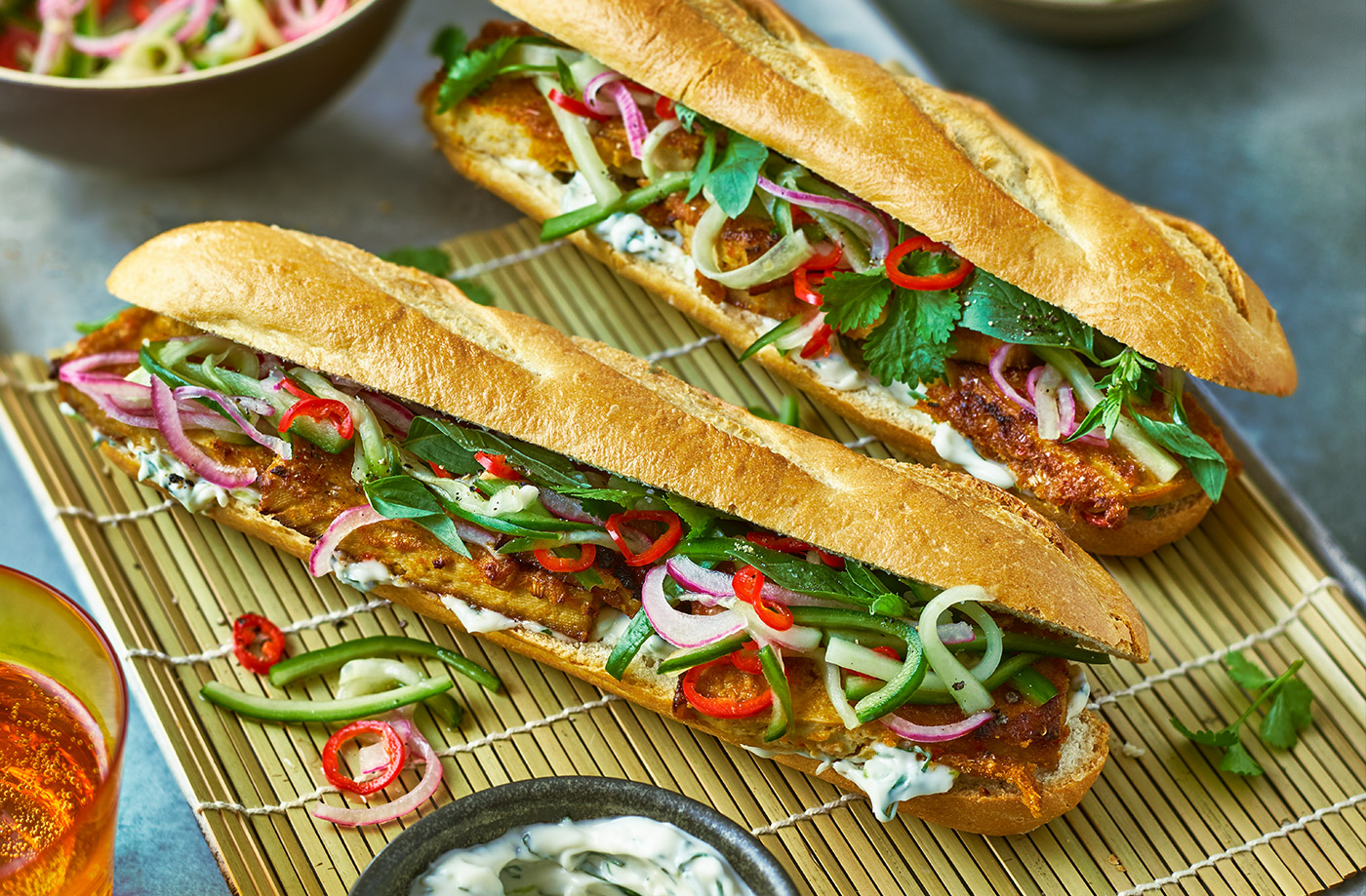 Lemongrass tofu bánh mì recipe