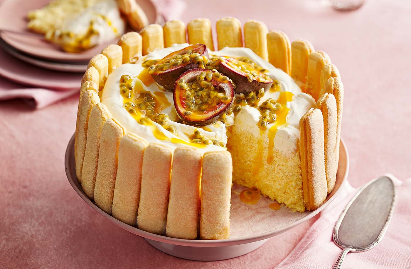 Lemon and passionfruit charlotte recipe
