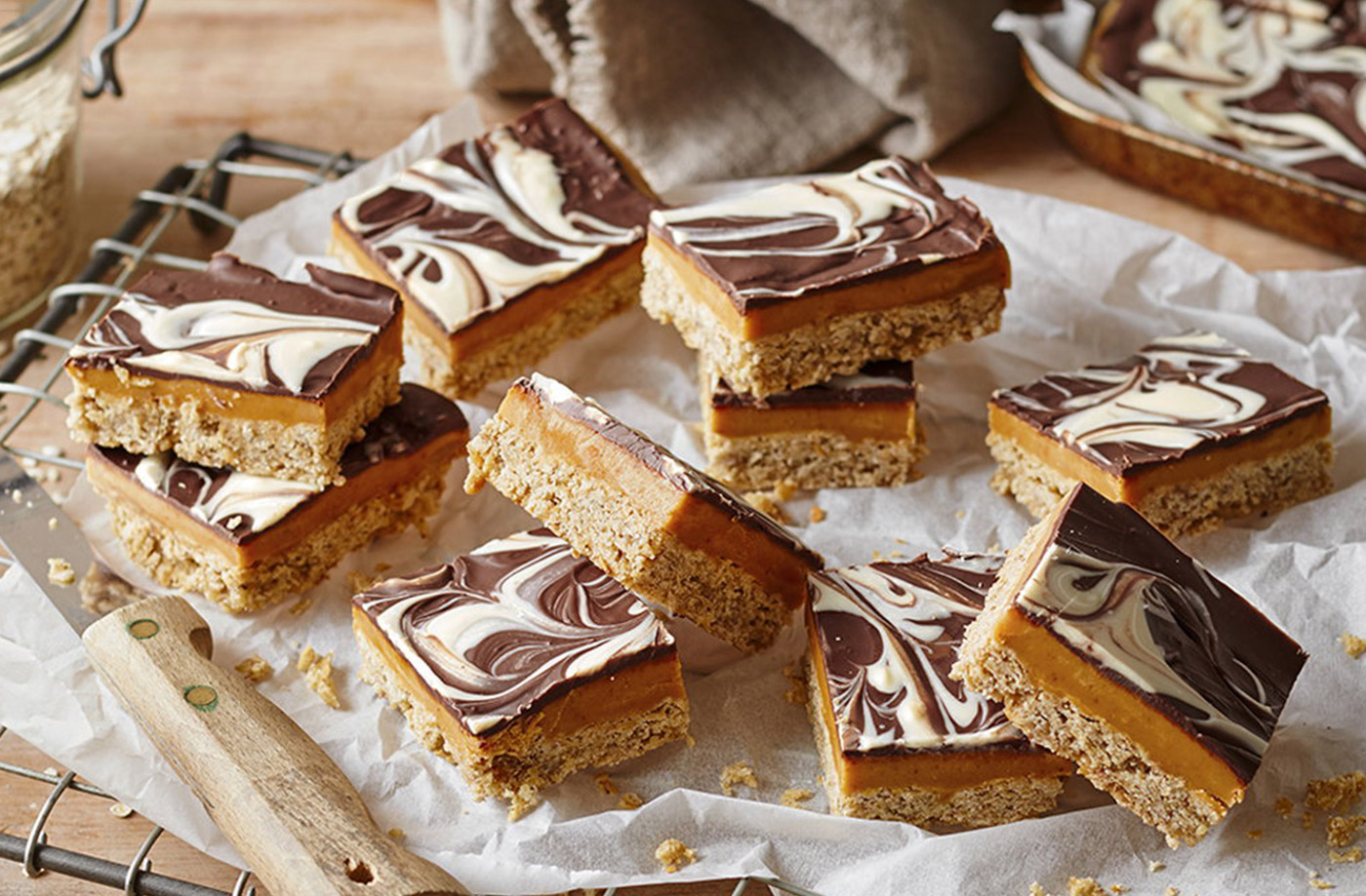 Millionaire's banana flapjacks recipe