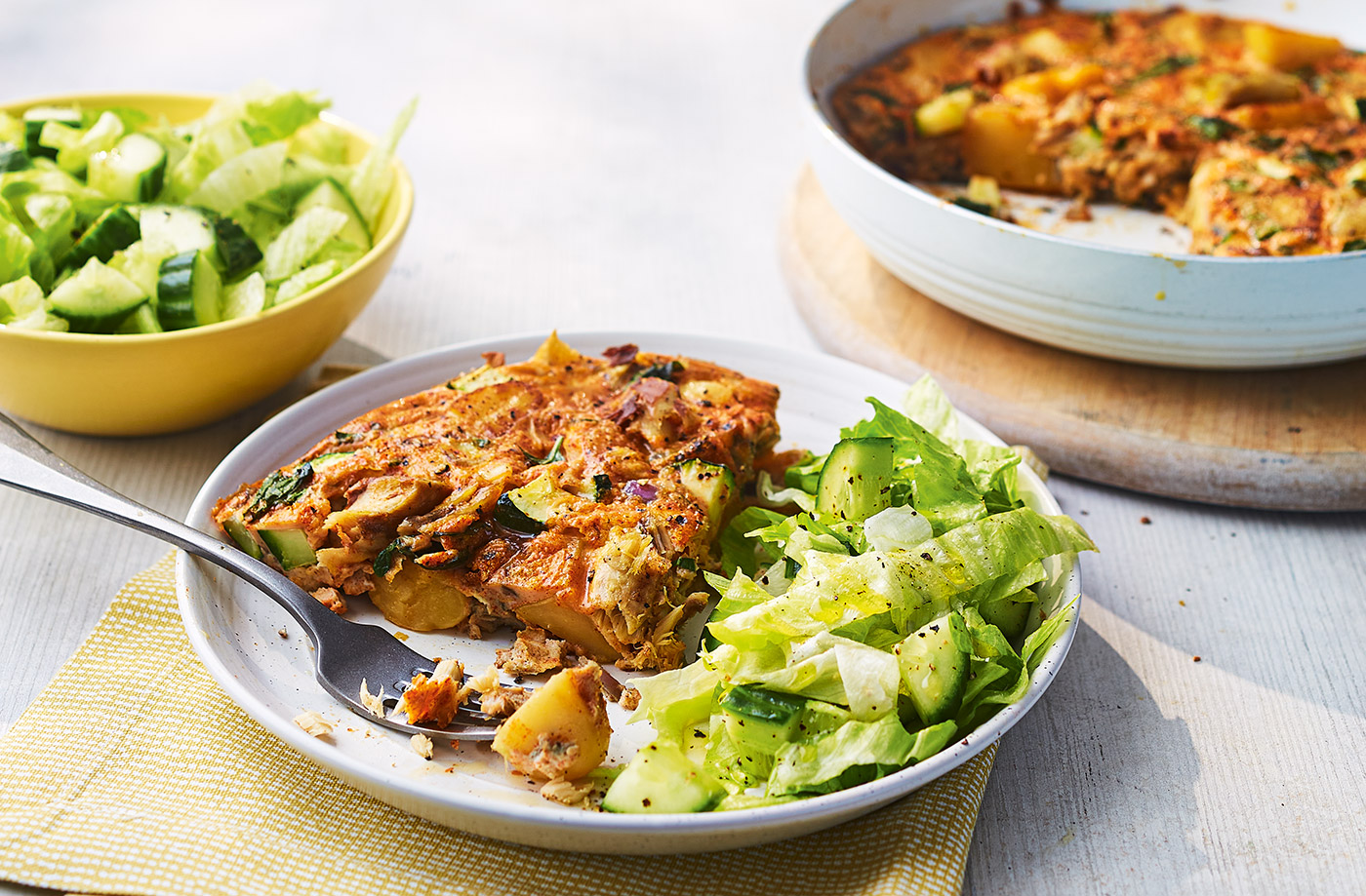 Mackerel and courgette frittata recipe