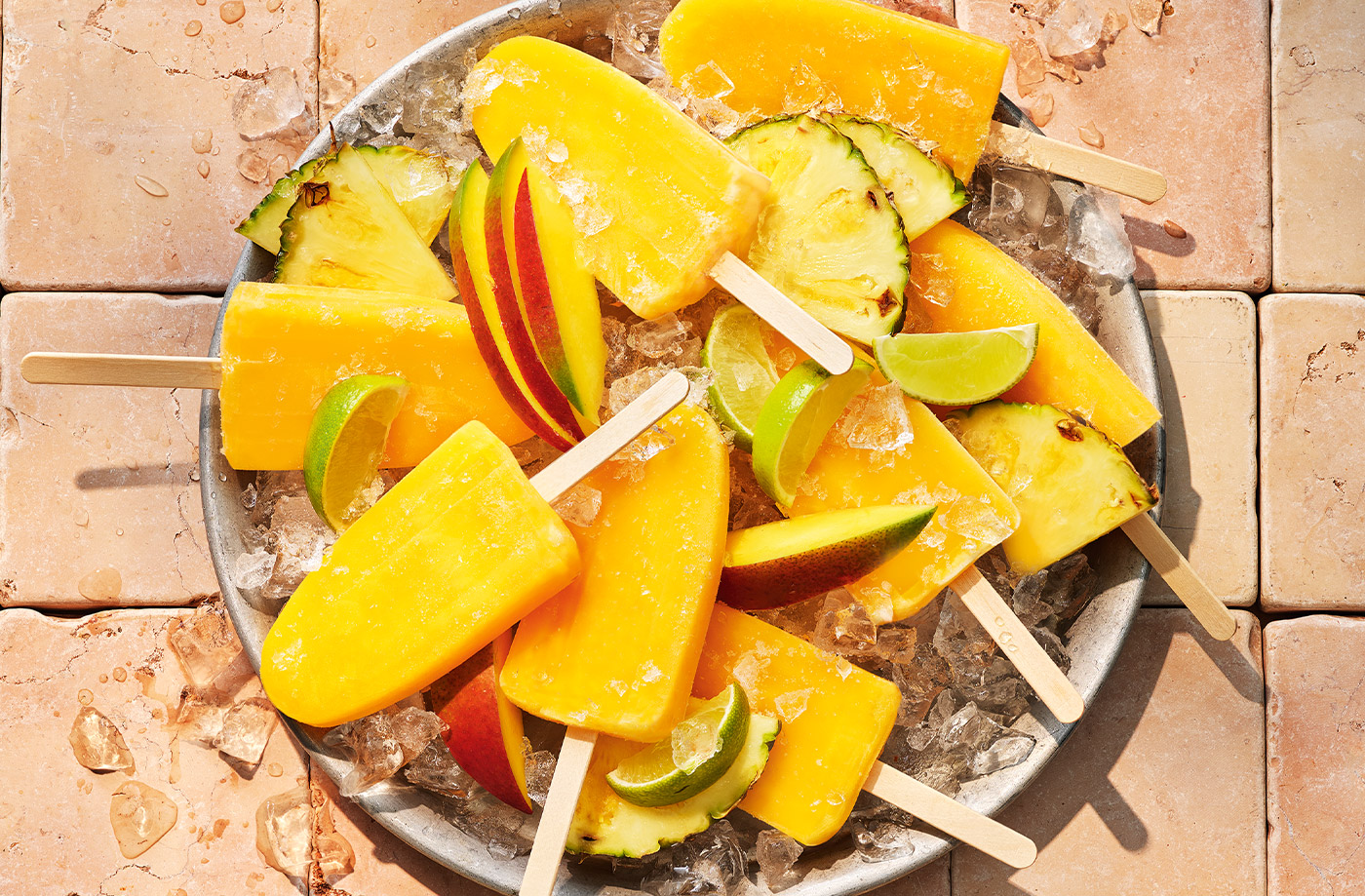 Susana Villasuso's mango and pineapple paletas recipe