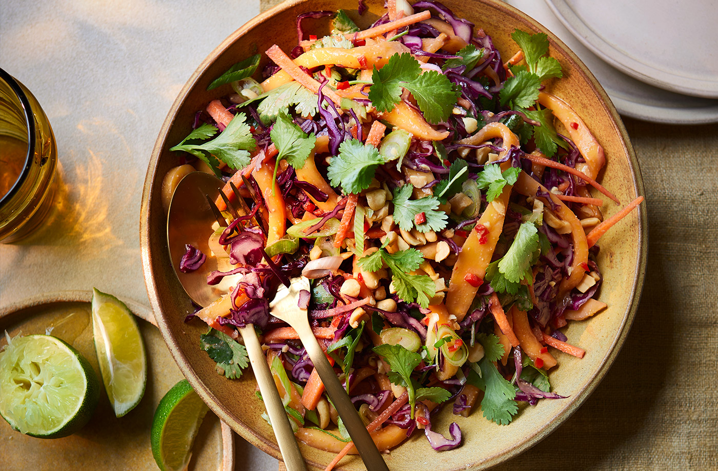 Mango peanut slaw recipe