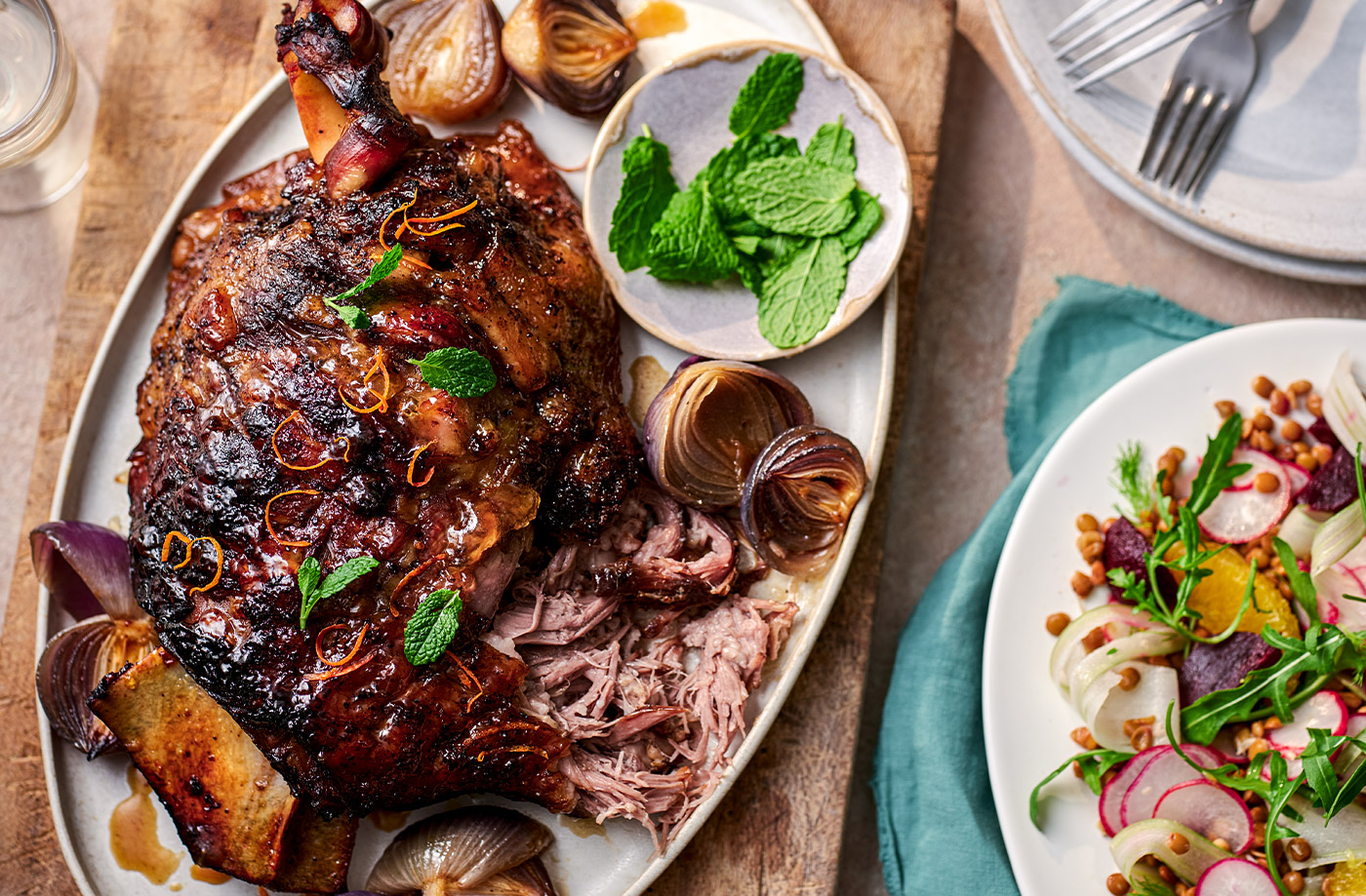 Marmalade-glazed lamb recipe