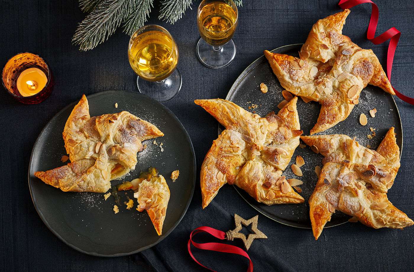 Marmalade, ginger and frangipane stars recipe