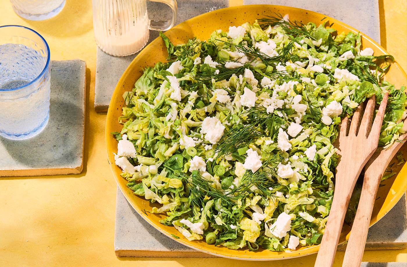 Helena Moursellas' maroulosalata with creamy feta dressing recipe