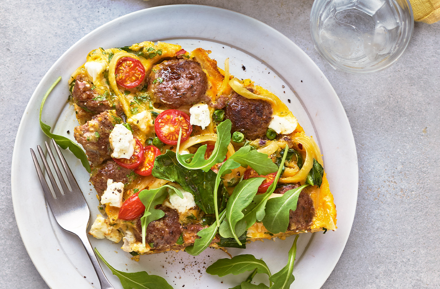 Meatball frittata recipe