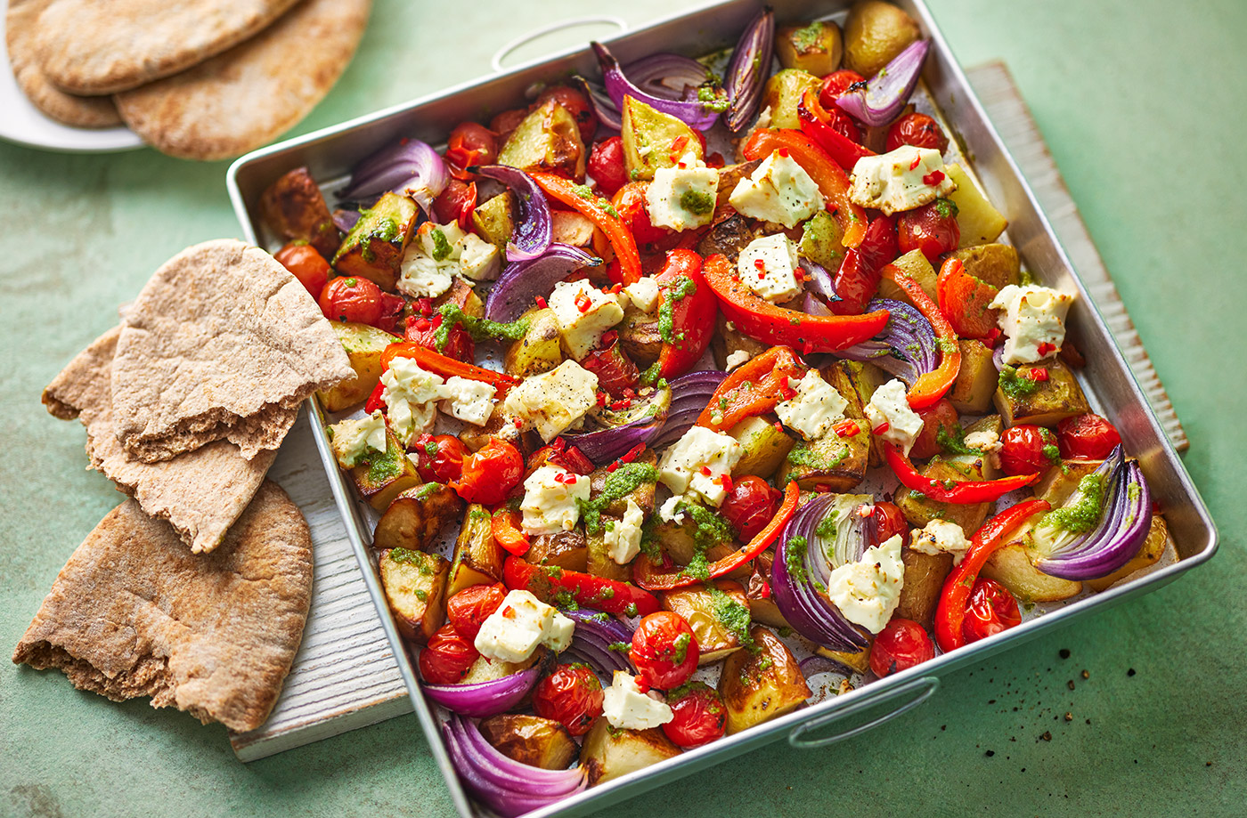 Mediterranean traybake recipe