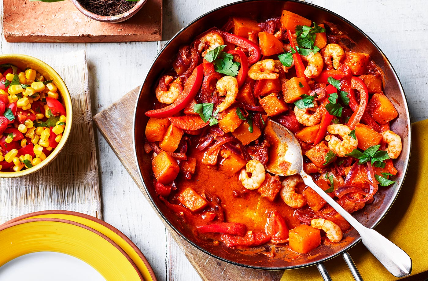 Mexican-style prawns recipe
