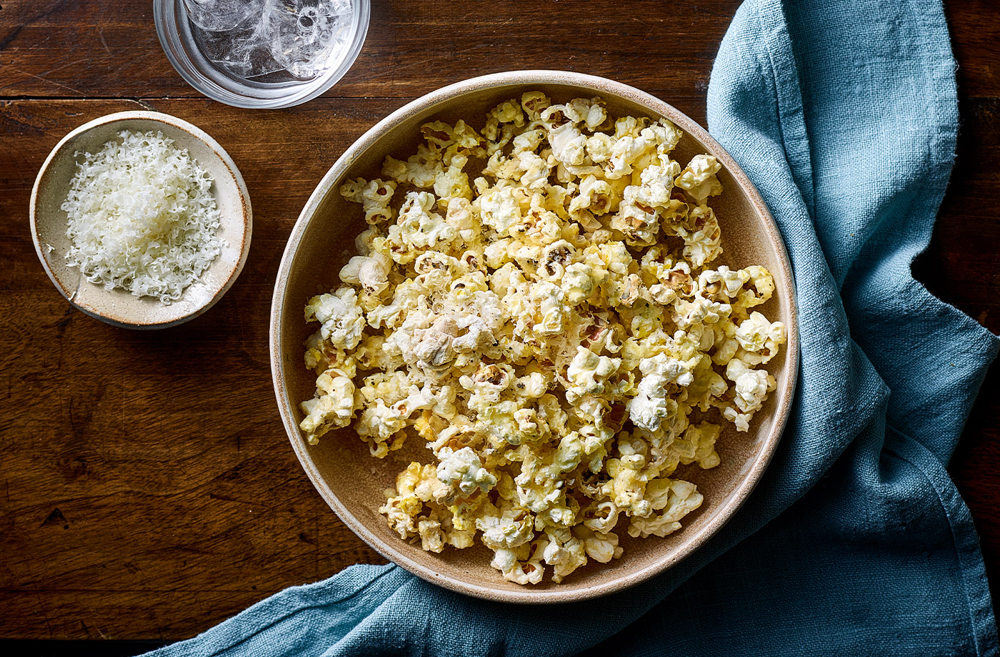 Microwave cheese and pepper popcorn recipe