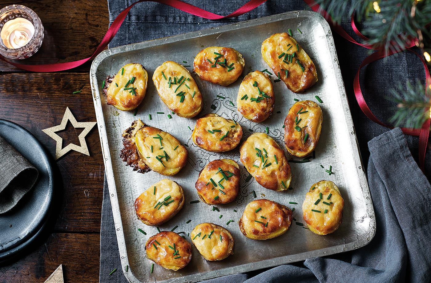 Mini rarebit potatoes recipe