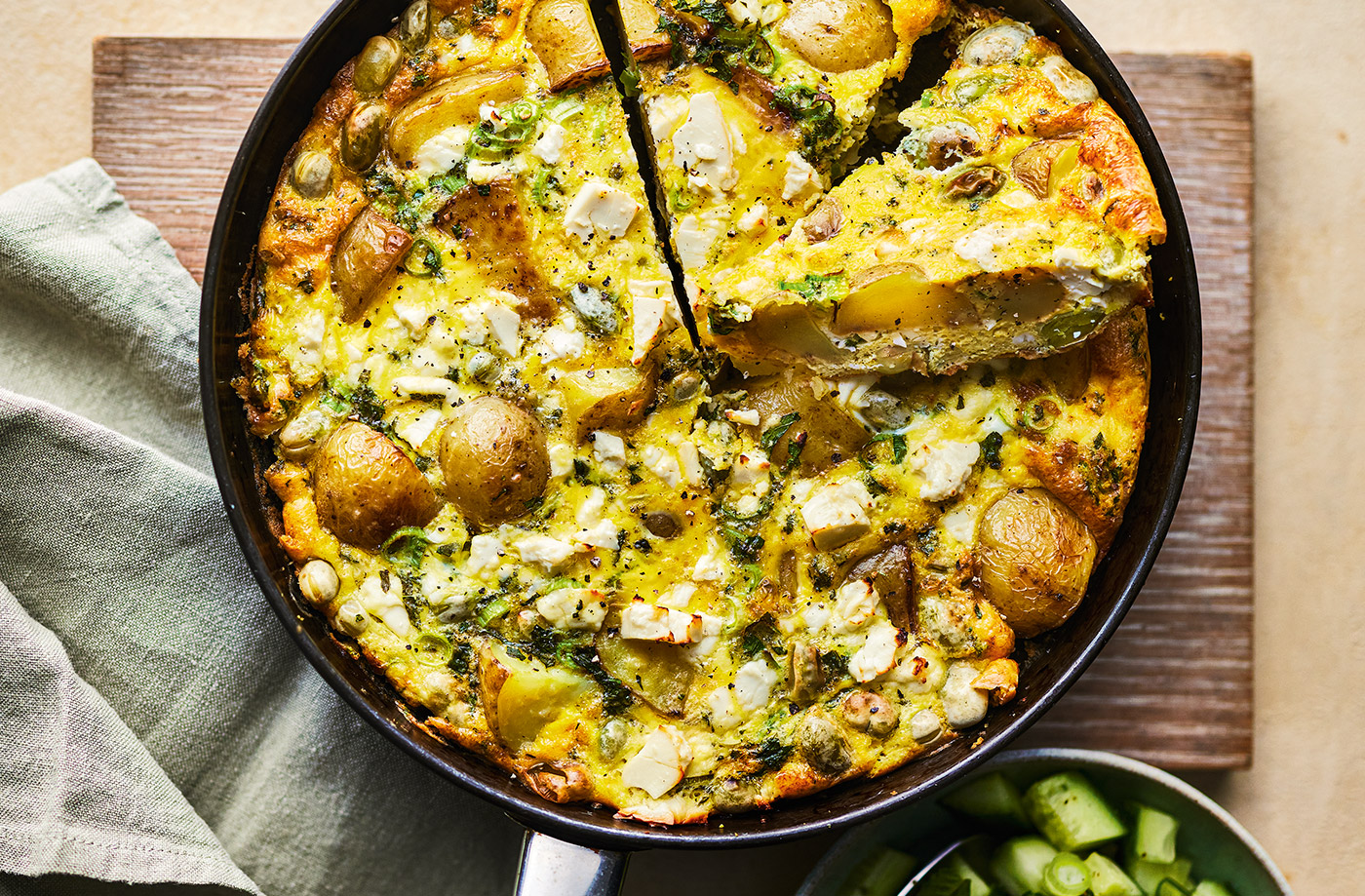 New potato and broad bean frittata recipe