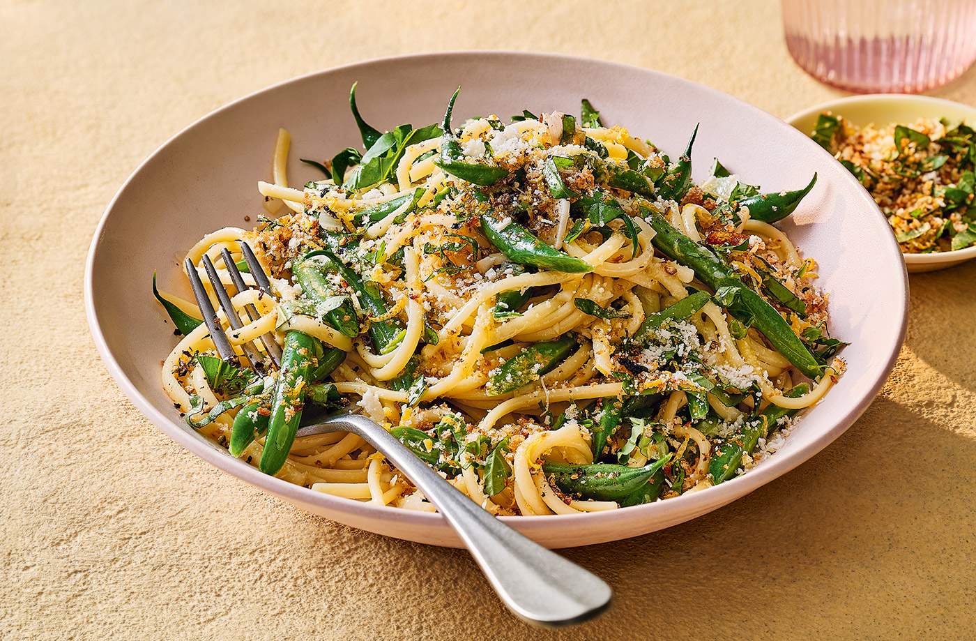 One-pot green bean and lemon pasta recipe