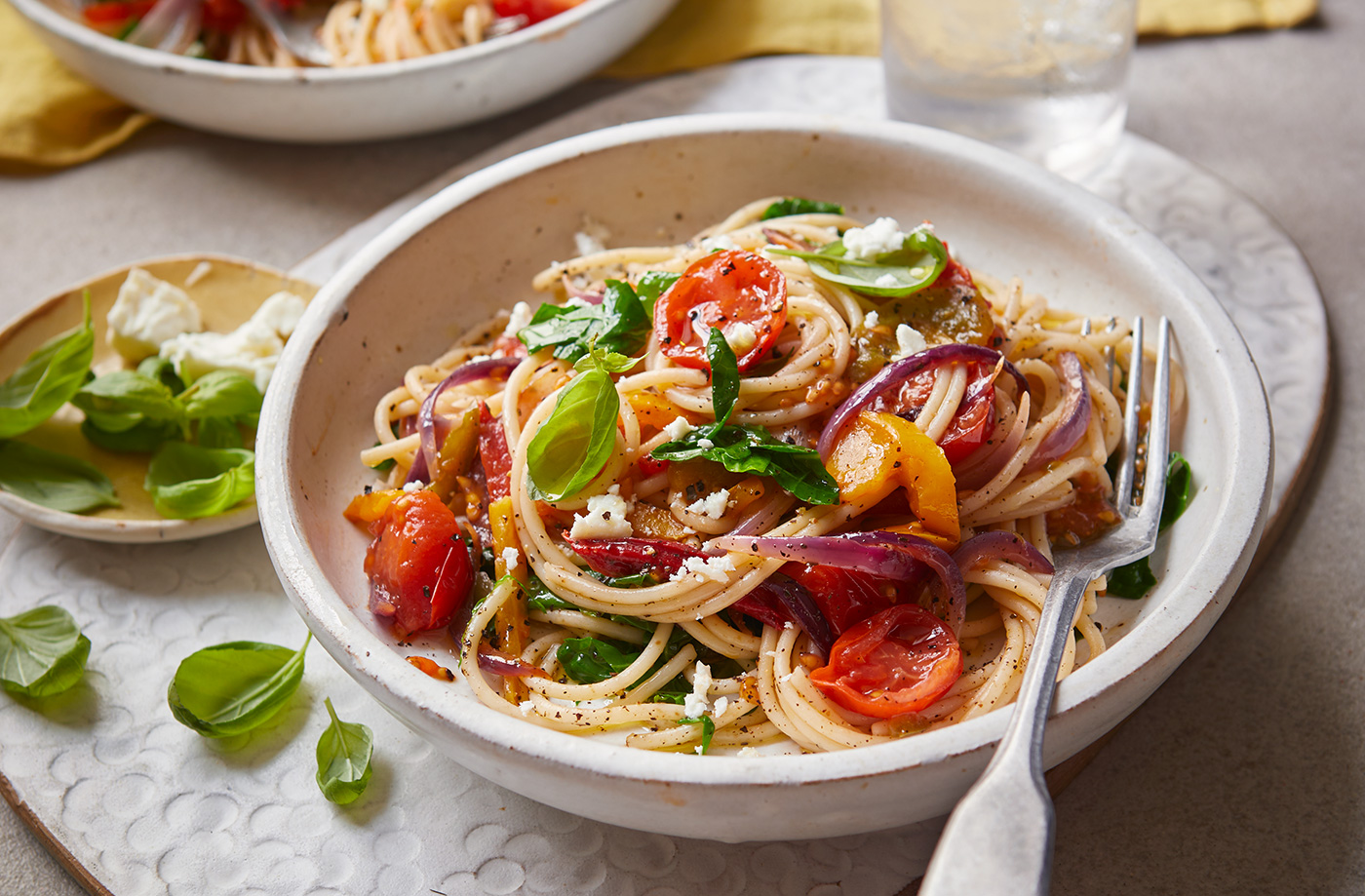 One-pot tomato and greens pasta recipe