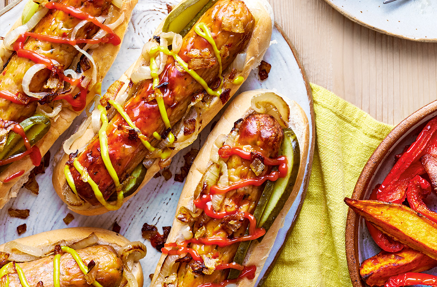One-tray hot dogs with wedges recipe