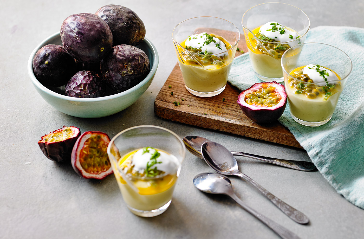 Passion fruit possets recipe