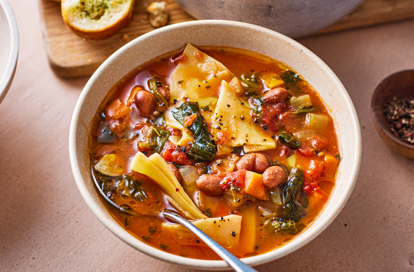 Pasta and bean soup recipe