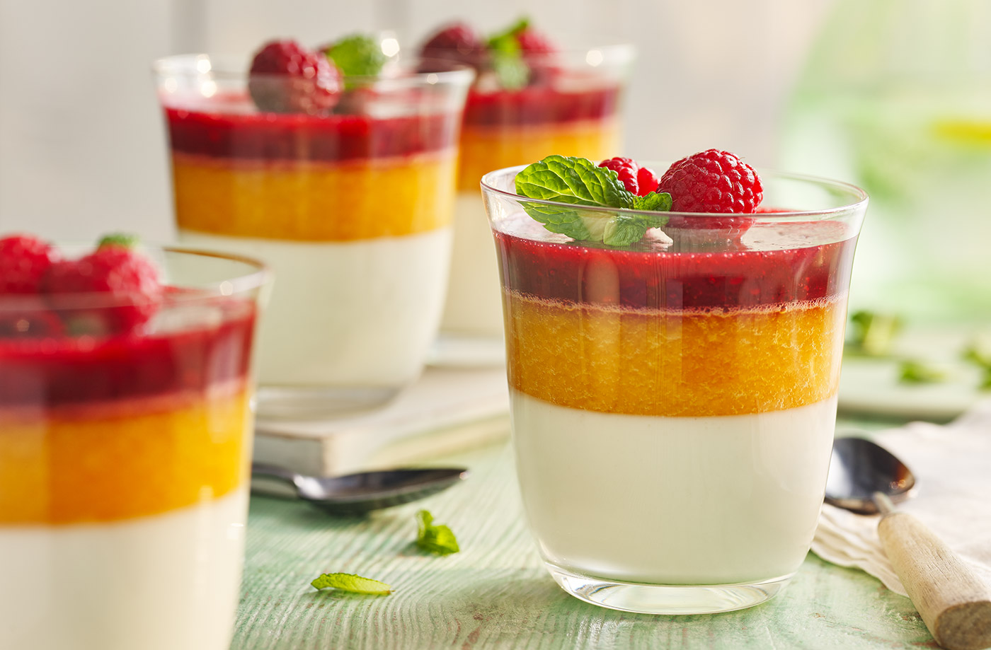 Peach melba pots recipe