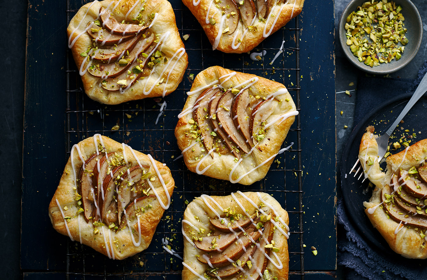 Pear and cinnamon custard Danish pastries recipe
